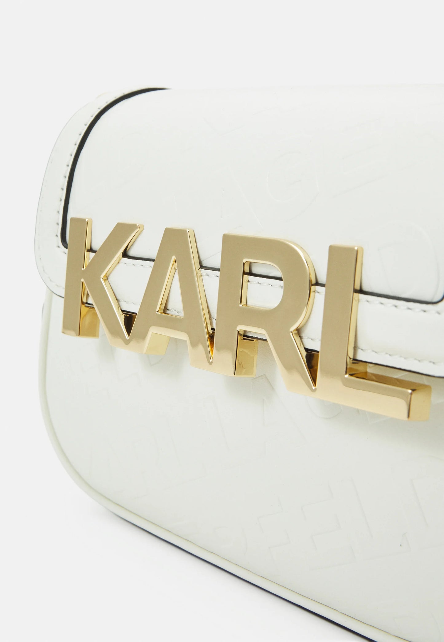 KARL LAGERFELD PARIS LETTERS EMBOSSED CROSSBODY