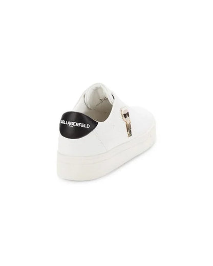 Karl Lagerfeld Paris Ceci Logo Leather Slip On Sneakers 9m