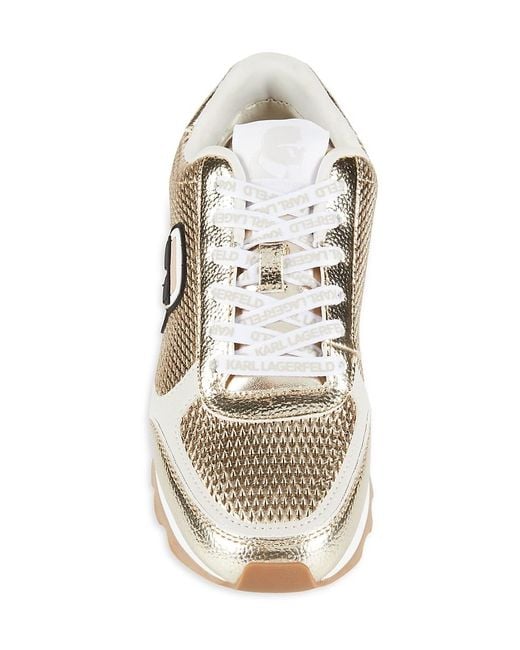 Karl Lagerfeld Paris Meade Logo Appliqué Mesh Sneakers