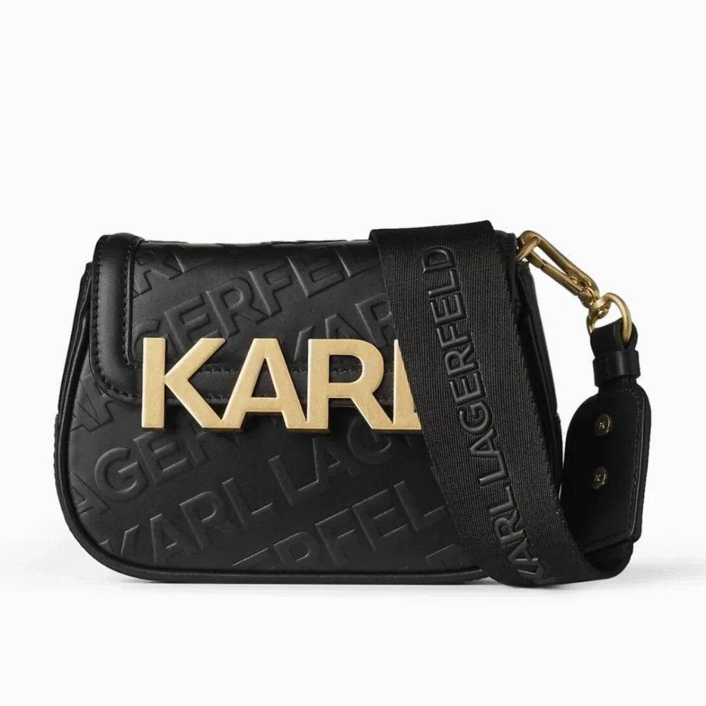 KARL LAGERFELD PARIS LETTERS EMBOSSED CROSSBODY