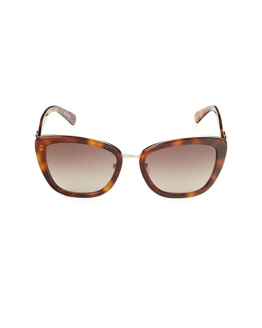 Longchamp 53MM Cat Eye Sunglasses havana