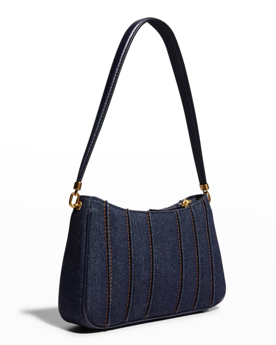 Tory Burch Kira Mini Denim Shoulder Bag