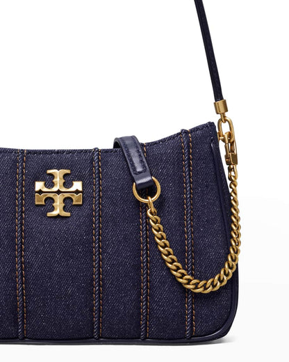 Tory Burch Kira Mini Denim Shoulder Bag